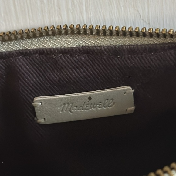 100% Leather Madewell Sage Green The Knotted Woven Crossbody Purse Bag - Picture 8 of 8